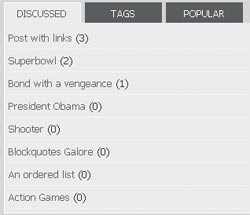 Tabbed Sidebar