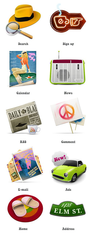 Retro Smashing Icons